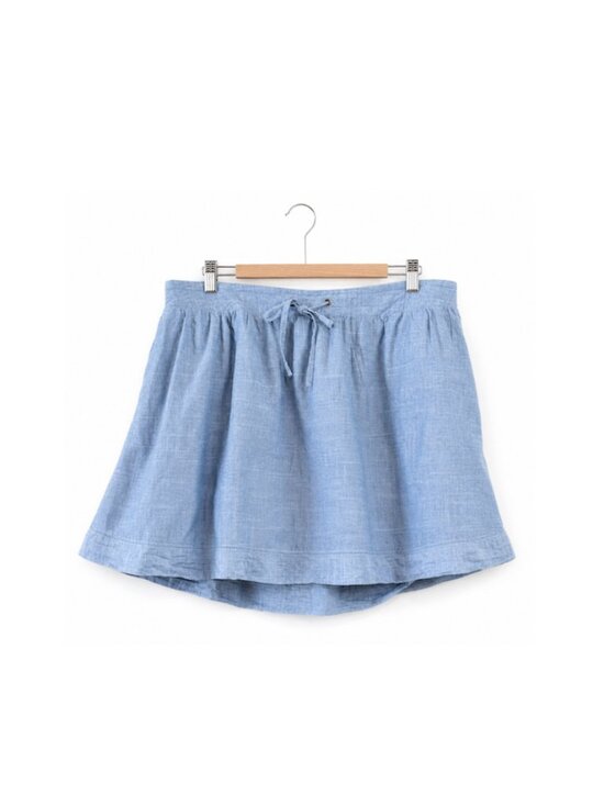 Merona Dresses & Skirts - Merona Chambray Denim A Line Skirt Womens XXL Drawstring Elastic Waist Pockets